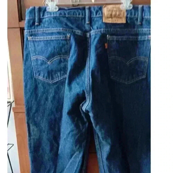 1993‎ Vin Levis 505 Jeans Made in Mexico Orange Tab Dark Wash Straight Leg 40x30 - Picture 7 of 9